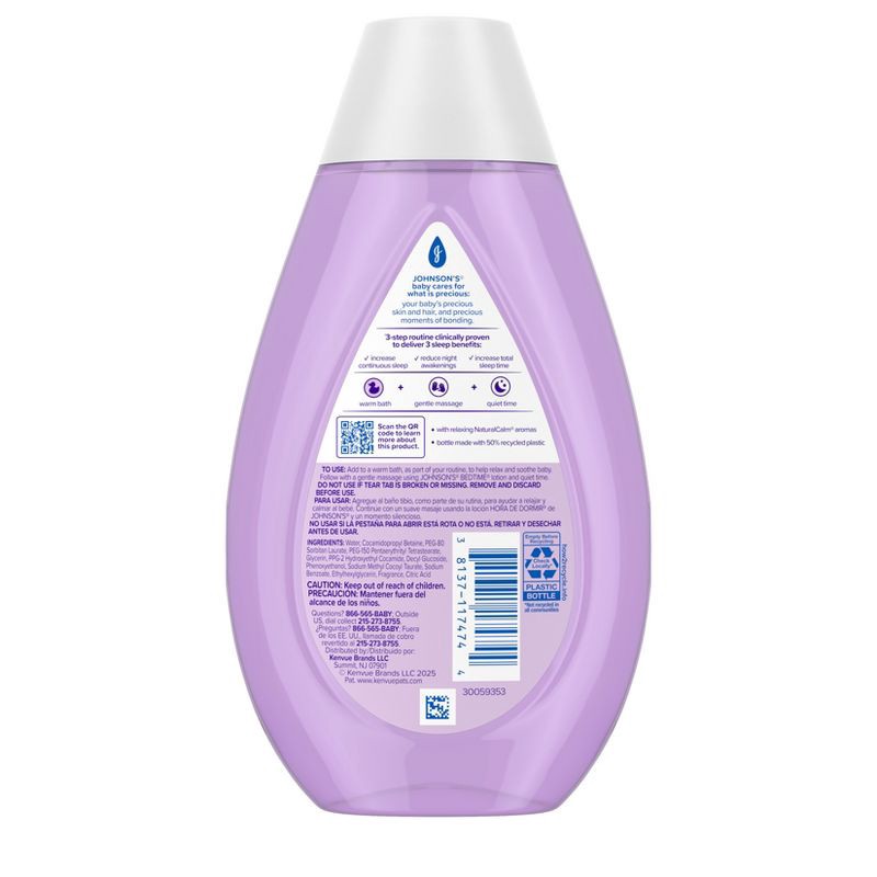 slide 2 of 8, Johnson's Bedtime Baby Bath with Soothing Natural Calm Aromas, Hypoallergenic - 13.6 fl oz, 13.6 fl oz
