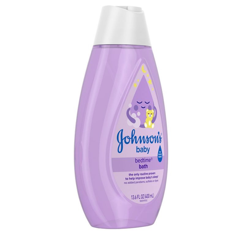 slide 3 of 8, Johnson's Bedtime Baby Bath with Soothing Natural Calm Aromas, Hypoallergenic - 13.6 fl oz, 13.6 fl oz
