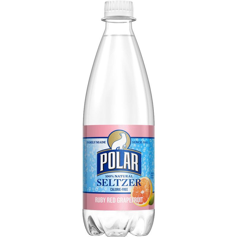 slide 1 of 2, Polar Beverages Polar Ruby Red Grapefruit Seltzer - 20 fl oz Bottles, 20 fl oz