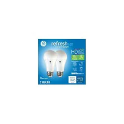 GE Household Lighting GE 2pk 75W Refresh A19 LED Light Bulbs Daylight
