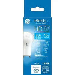 GE Household Lighting GE 60W Refresh A19 LED Light Bulbs Daylight GU24 Base