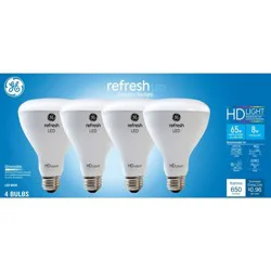 GE Household Lighting GE 4pk 65W Refresh BR30 LED Indoor Floodlight Bulbs Daylight