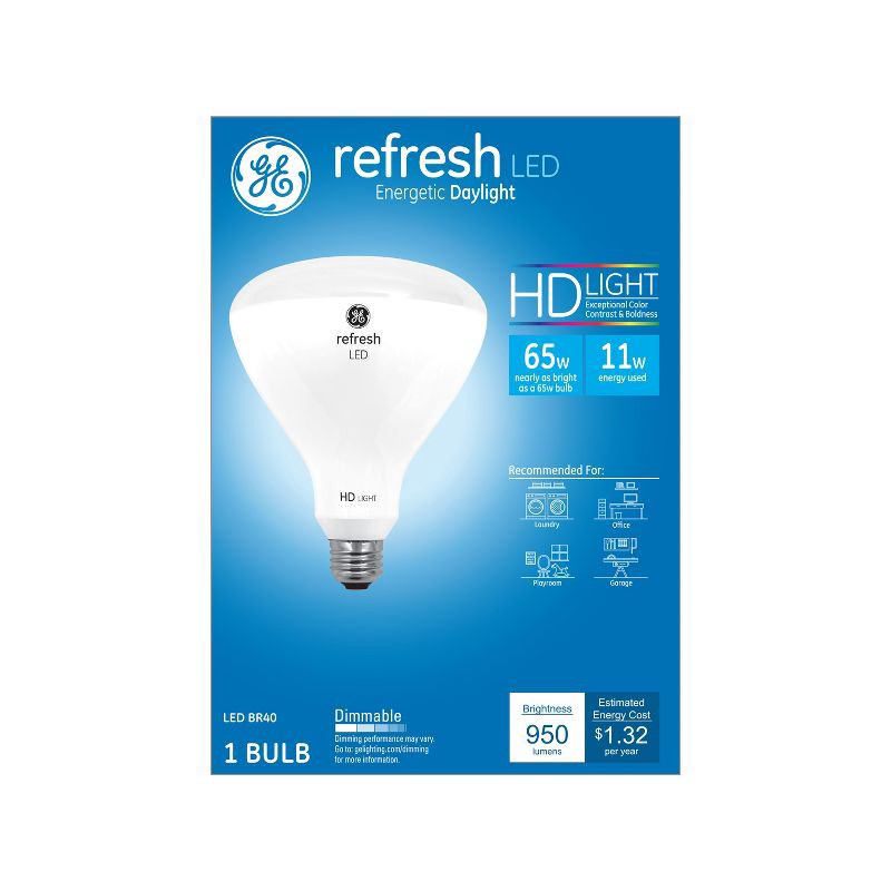 slide 1 of 3, GE Household Lighting GE 11.5W 65W Equivalent Refresh LED HD Floodlights Daylight, 1 ct