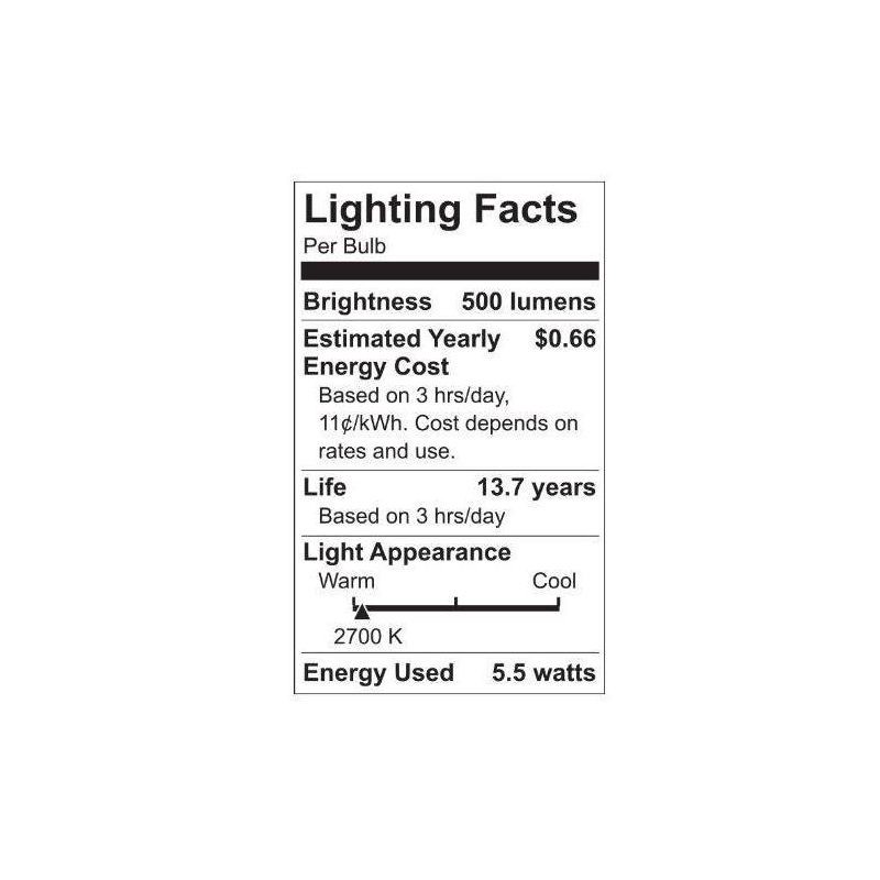 slide 2 of 4, GE Household Lighting GE 3pk 60W Relax G25 LED Clear Globe Light Bulbs Soft White, 3 ct