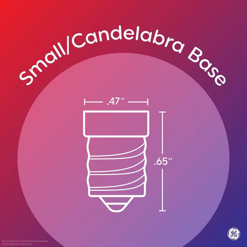 slide 4 of 8, GE Household Lighting GE 2pk Clear 40W Relax LED Decorative Light Bulbs Soft White, 2 ct