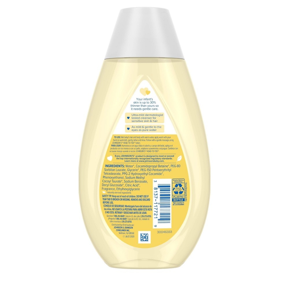 slide 5 of 7, Johnson's Head-To-Toe Baby Wash and Shampoo, 10.2 fl oz