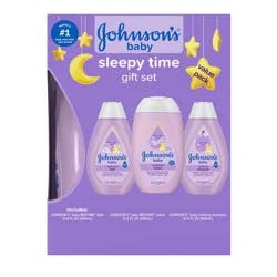 Johnson's Sleepy Time Bedtime Baby Gift Set Includes Baby Bath Shampoo, Wash & Body Lotion - 3ct