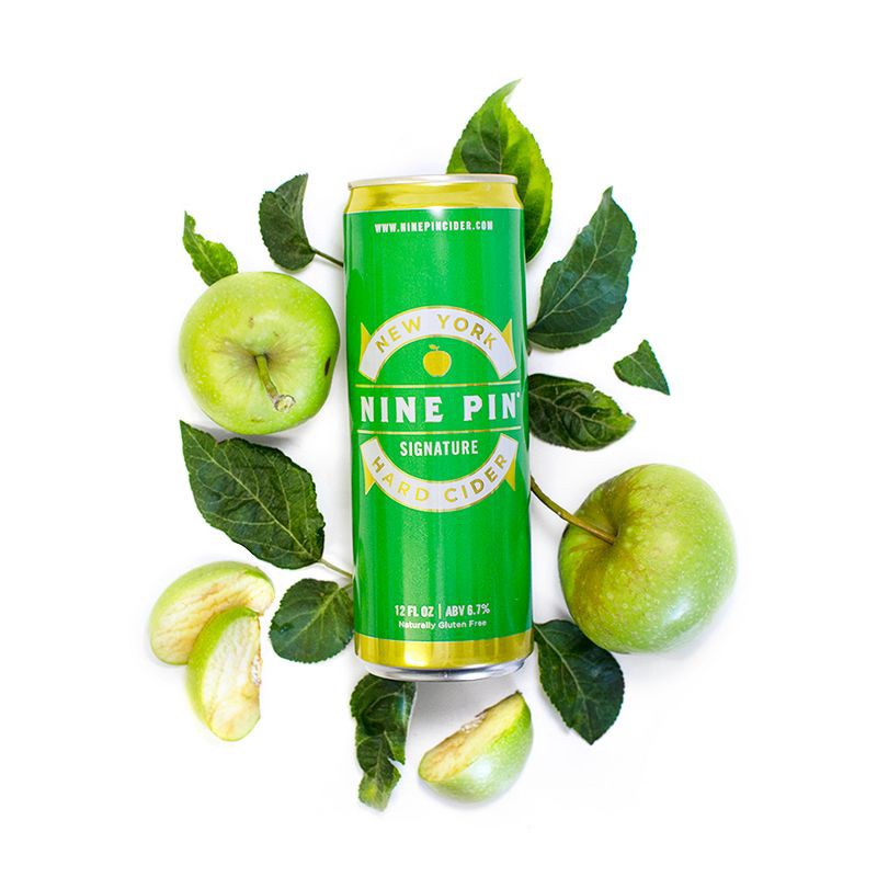 slide 2 of 2, Nine Pin Signature Cider - 4pk/16 fl oz Cans, 4 ct; 16 fl oz