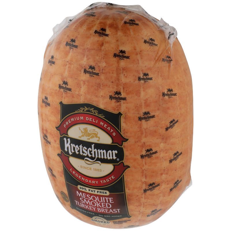 slide 2 of 4, Kretschmar Mesquite Smoked Turkey Breast - Deli Fresh Sliced - price per lb, per lb