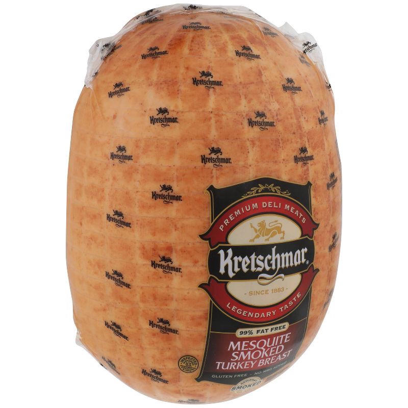 slide 3 of 4, Kretschmar Mesquite Smoked Turkey Breast - Deli Fresh Sliced - price per lb, per lb