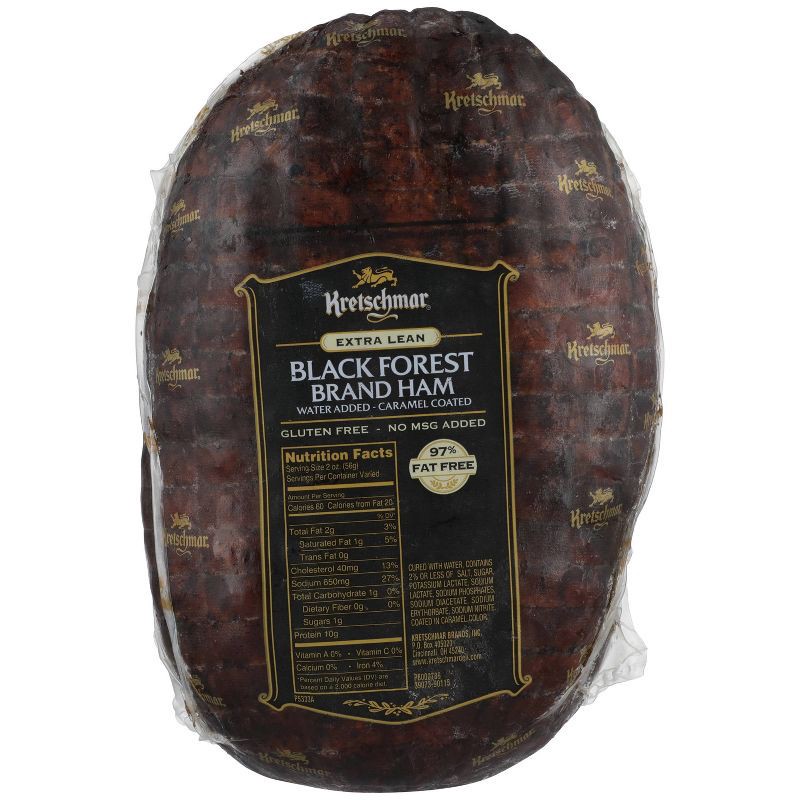 slide 4 of 4, Kretschmar Extra Lean Black Forest Brand Ham - Deli Fresh Sliced - price per lb, per lb