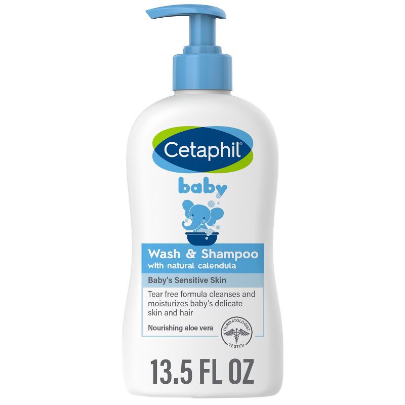 slide 1 of 4, Cetaphil Baby 2-in-1 Hair Shampoo And Body Wash - 13.5 fl oz, 13.5 fl oz