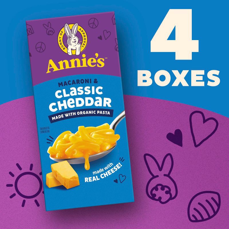 slide 2 of 7, Annie's Organic Classic Cheddar Mac and Cheese - 24oz/4pk, 4 ct; 24 oz