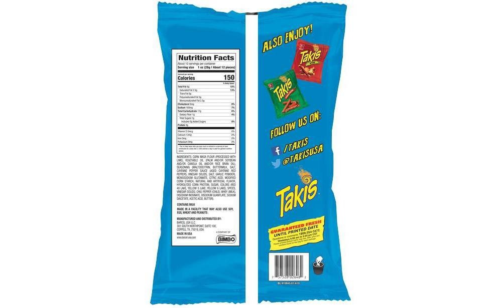 slide 2 of 3, Barcel Takis Wild Tortilla Chips, 9.9 oz