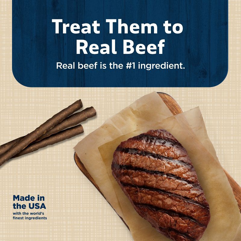 slide 3 of 9, Blue Buffalo Stix Natural Soft-Moist Dog Treats with Beef Recipe - 5oz, 5 oz