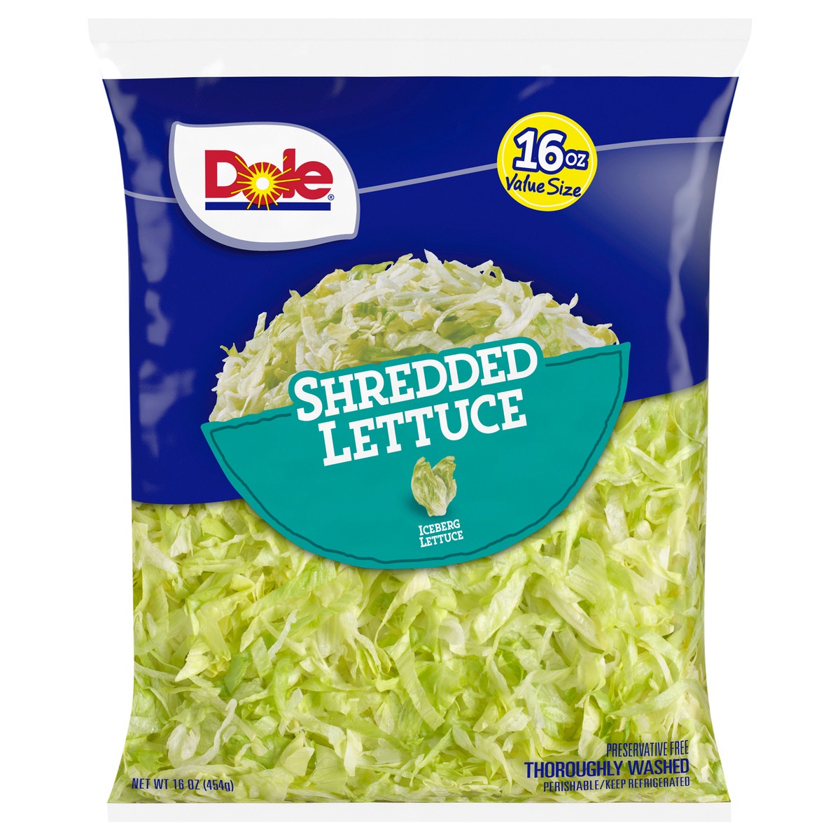 slide 1 of 3, Dole Shredded Lettuce, 16oz, 16 oz