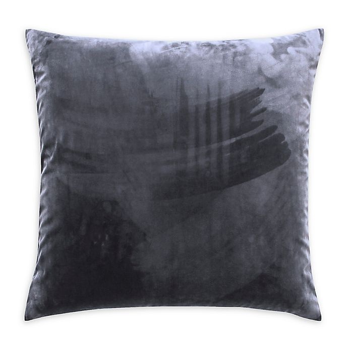 slide 1 of 1, Frette At Home Realmonte Square Throw Pillow - Silver, 1 ct