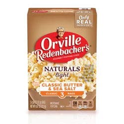 Orville Redenbacher''s Orville Redenbacher’s Microwave Popcorn, Naturals Light Classic Butter and Sea Salt Popcorn, 2.7 oz., 3-Count