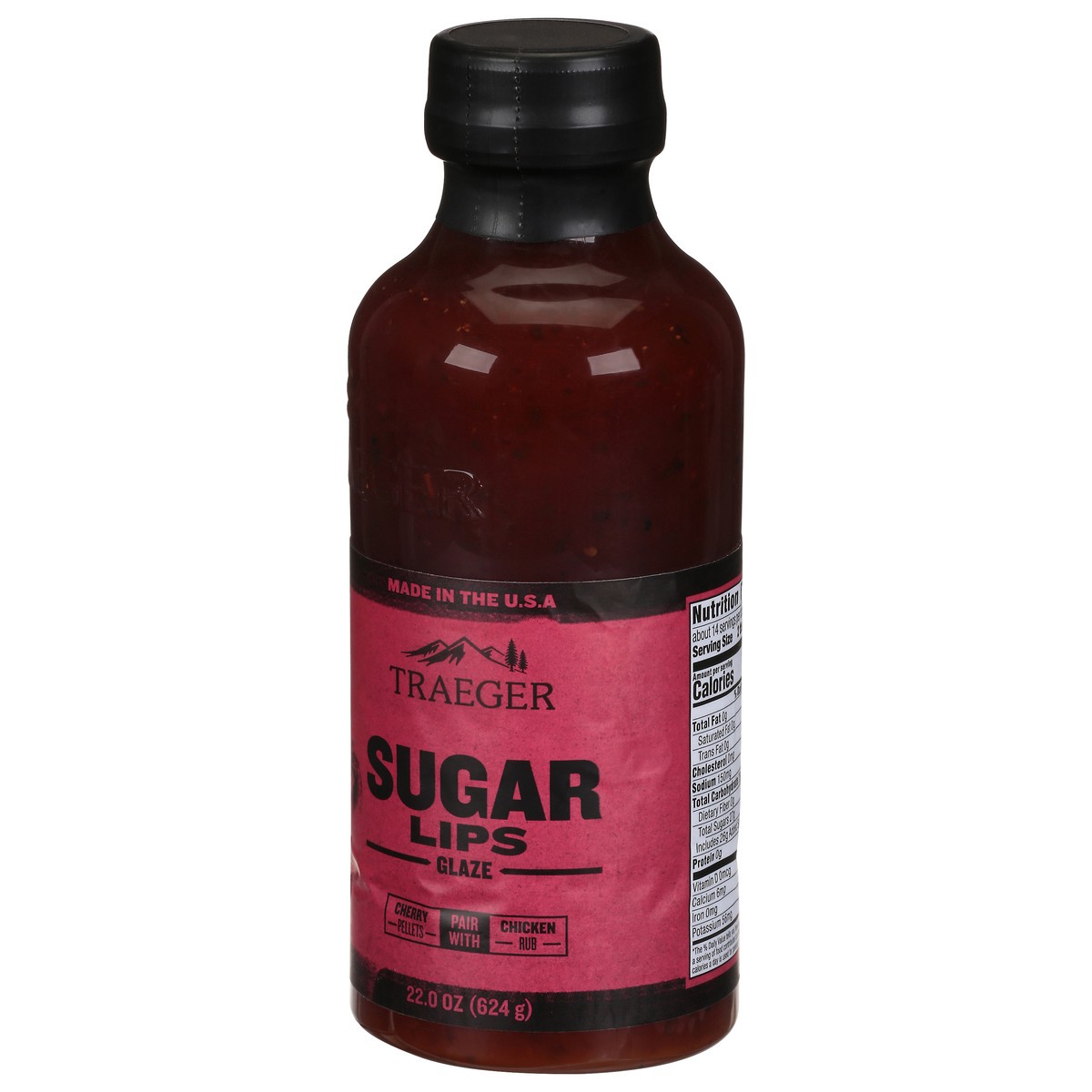slide 7 of 9, Traeger Glaze, Sugar Lips, 22 oz