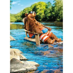 Avanti Bear In Lounge Chair Birthday Card, 4 In X 6 In, 1 Ct