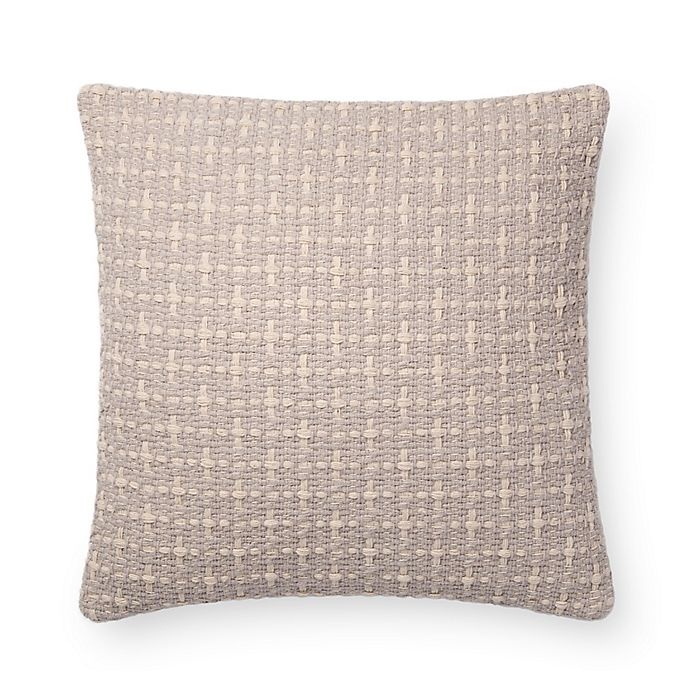 slide 1 of 4, Magnolia Home By Joanna Gaines Magnolia Home Cordelia Square Throw Pillow - Grey, 1 ct