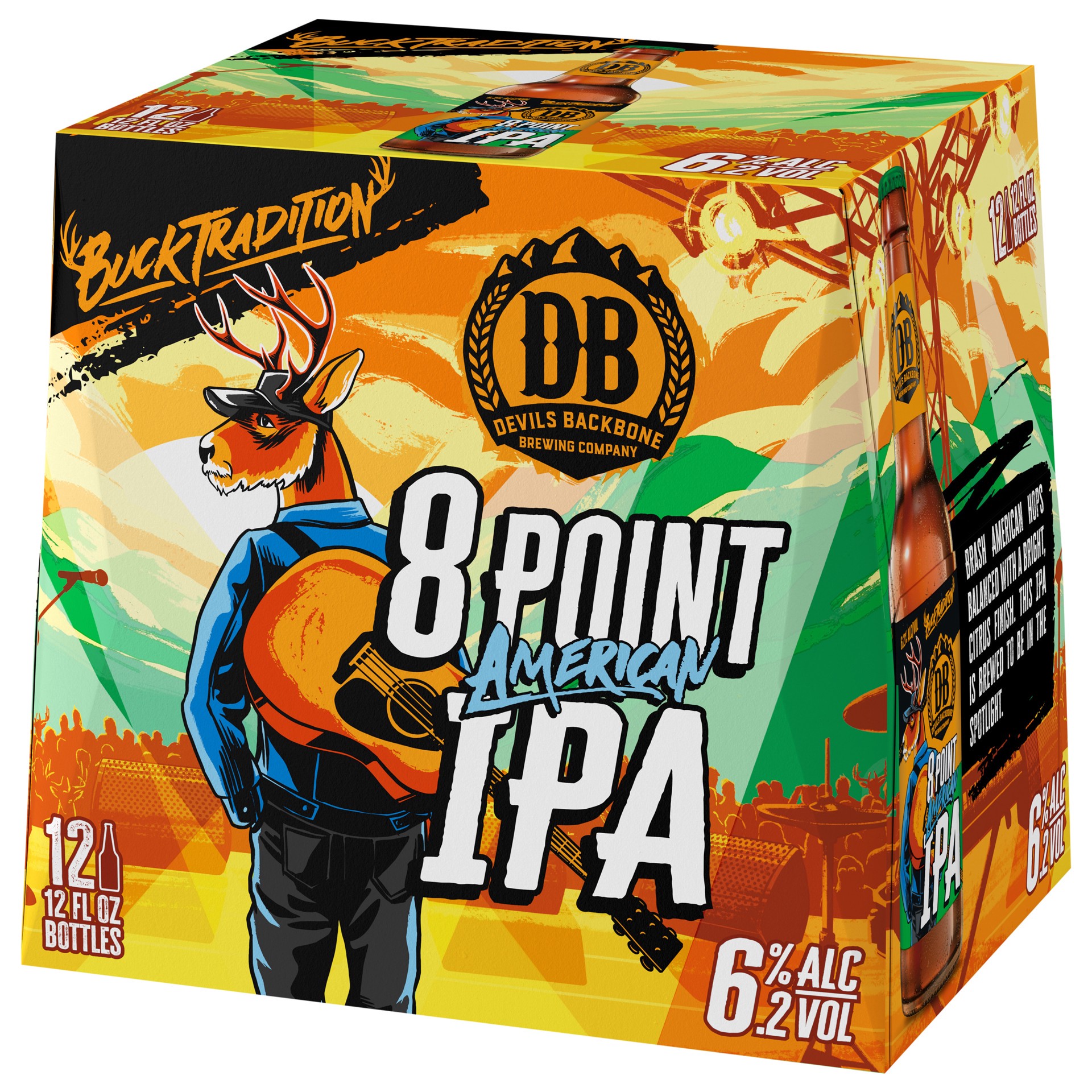 slide 2 of 4, Devils Backbone Brewing Company 8 Point IPA, 12PK 12oz Bottles, 12 oz