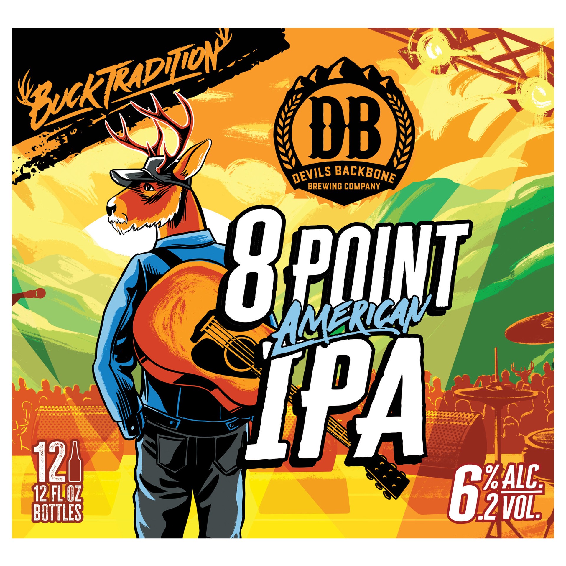 slide 3 of 4, Devils Backbone Brewing Company 8 Point IPA, 12PK 12oz Bottles, 12 oz