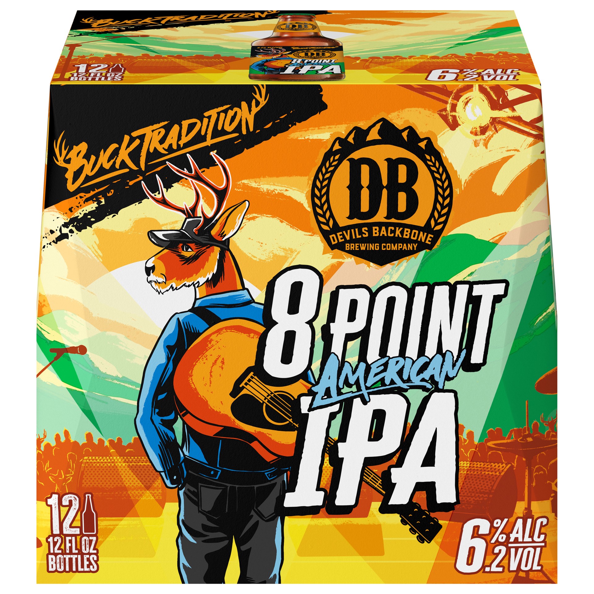 slide 4 of 4, Devils Backbone Brewing Company 8 Point IPA, 12PK 12oz Bottles, 12 oz