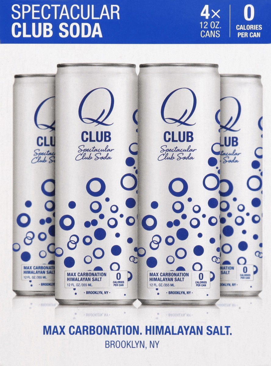 slide 6 of 6, Q Drinks Spectacular Club Soda Cans, 4 ct; 12 fl oz
