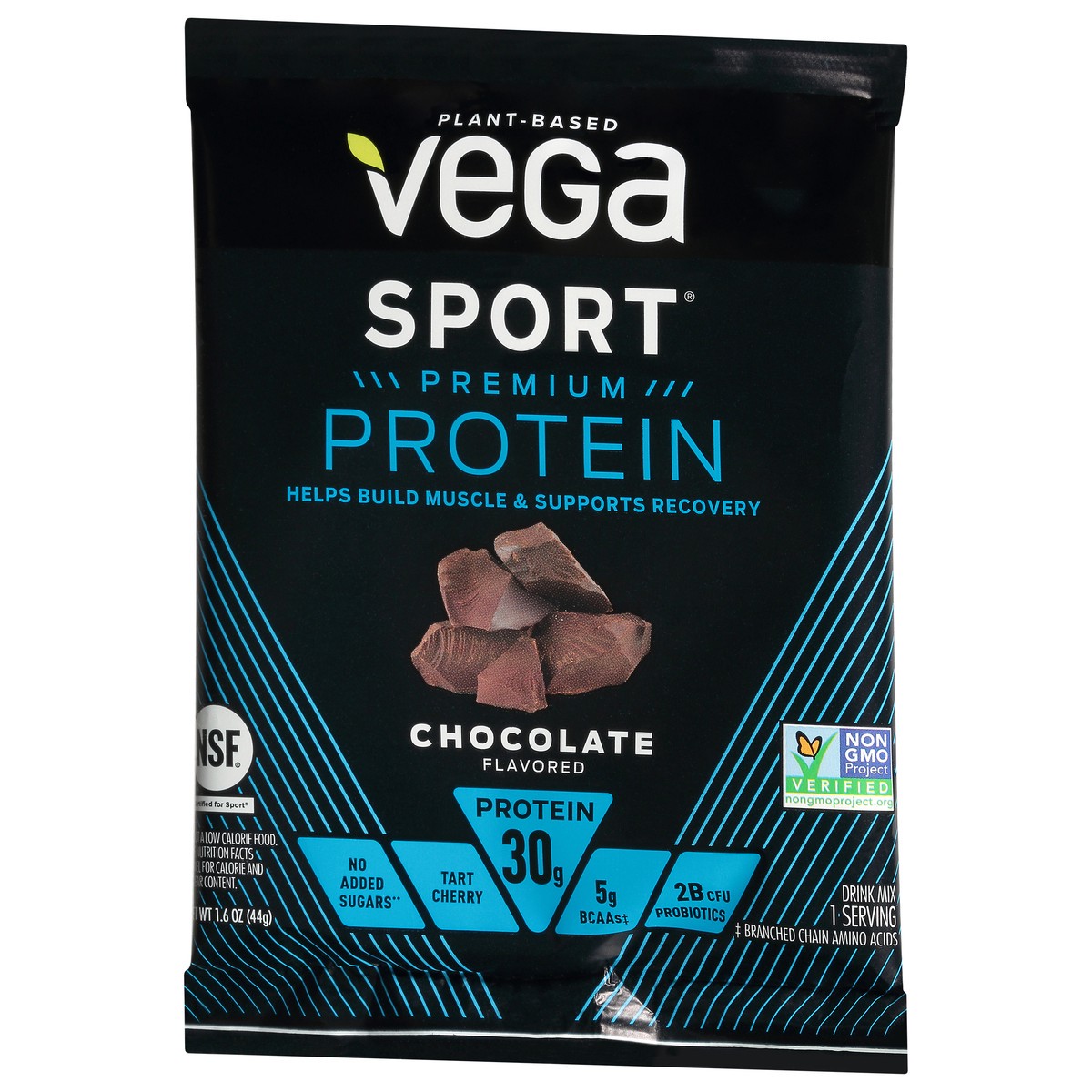 slide 5 of 12, Vega Sport Chocolate Flavored Premium Protein Powder Packet, 1.6 oz