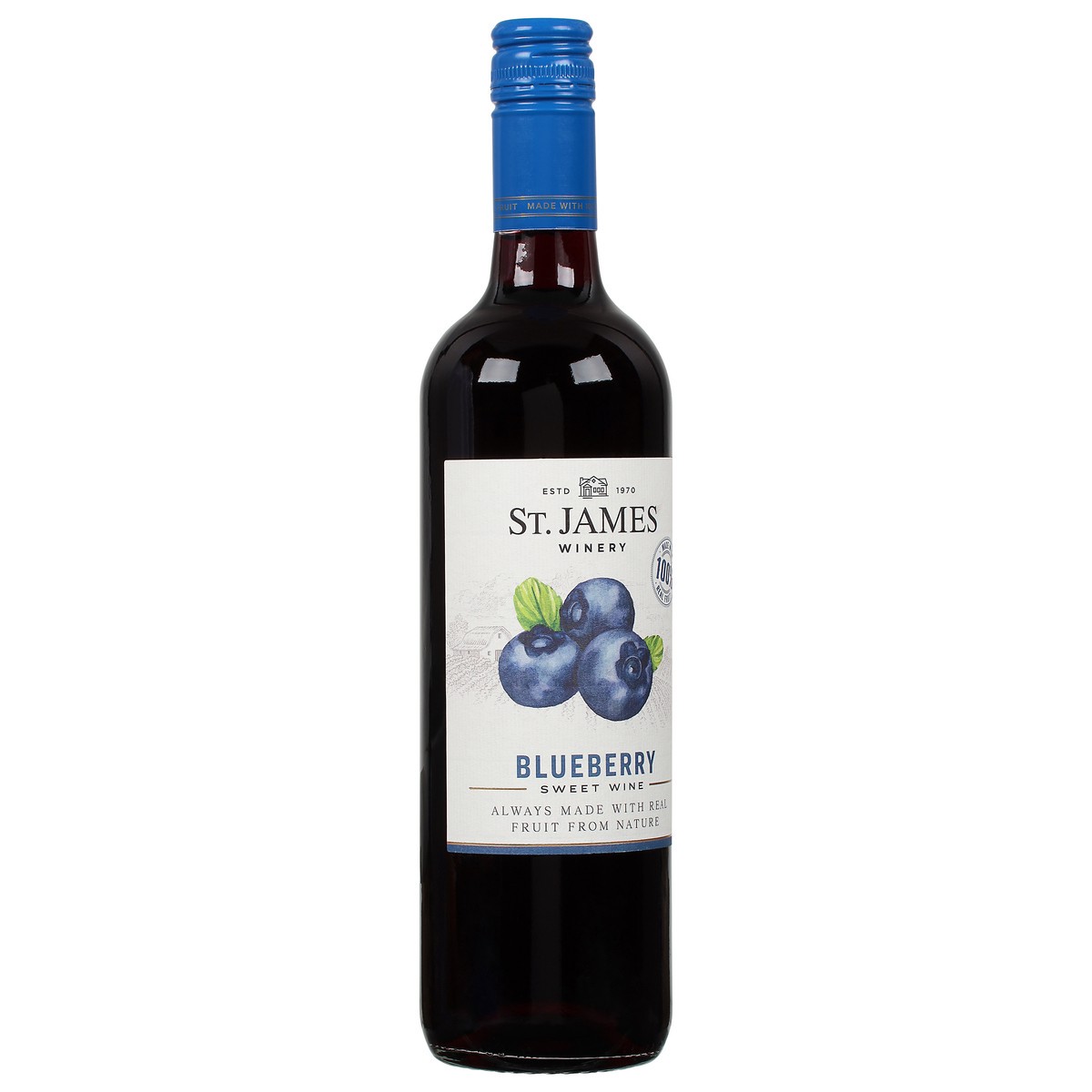 slide 5 of 9, St. James Winery Winery Blueberry Wine, 750 ml