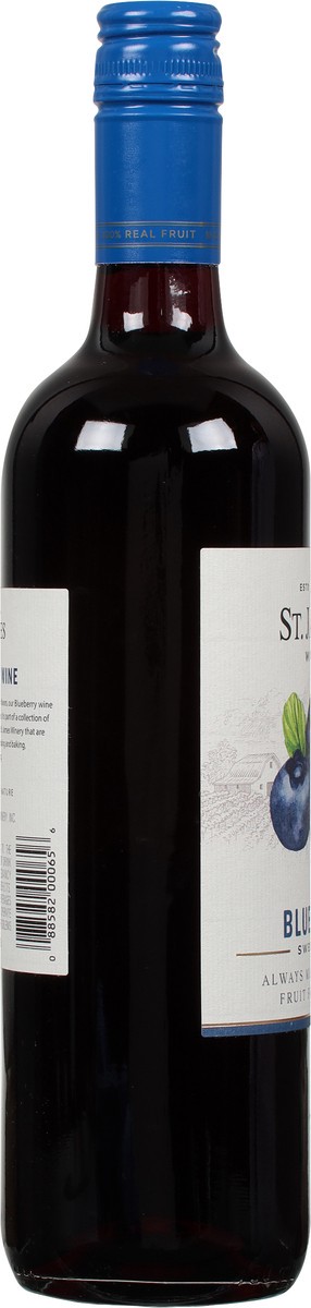 slide 4 of 9, St. James Winery Winery Blueberry Wine, 750 ml