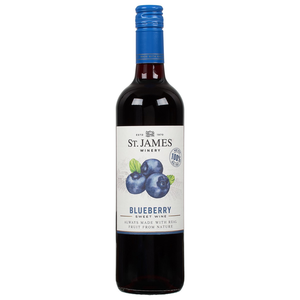 slide 1 of 9, St. James Winery Winery Blueberry Wine, 750 ml