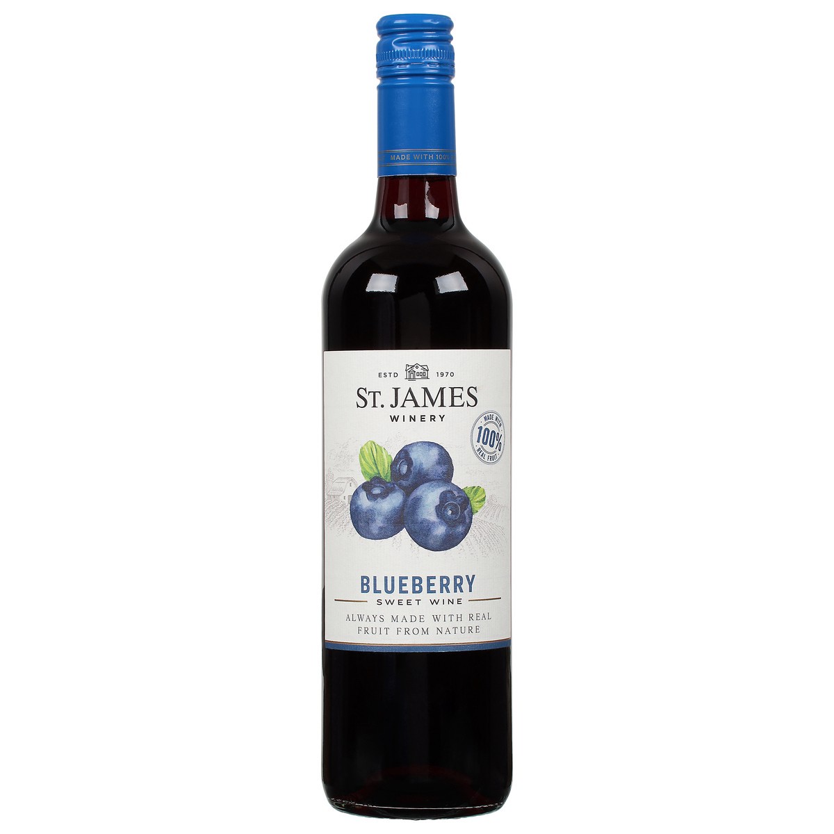 slide 6 of 9, St. James Winery Winery Blueberry Wine, 750 ml