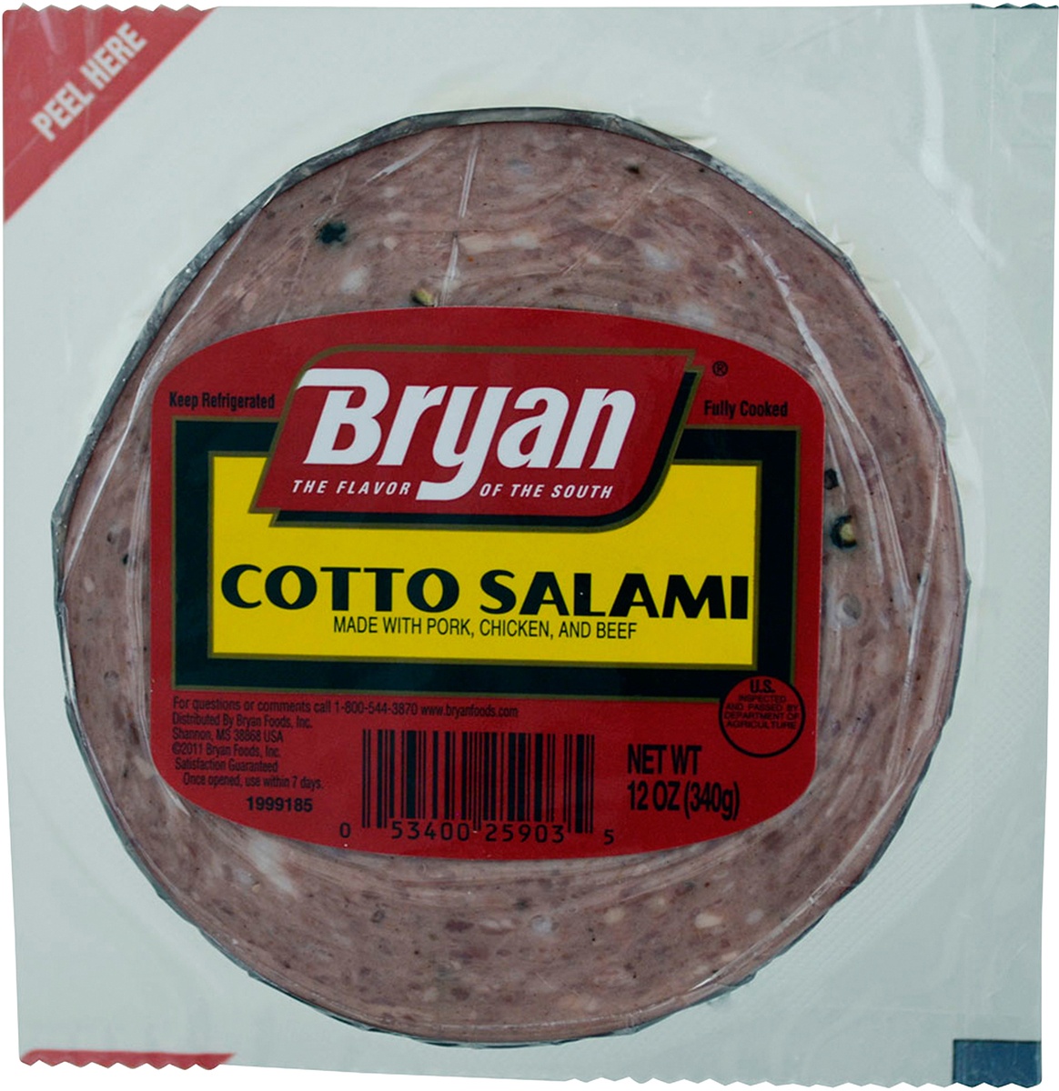 slide 3 of 6, Bryan Cotto Salami Deli Lunch Meat, 12 oz, 340.19 g