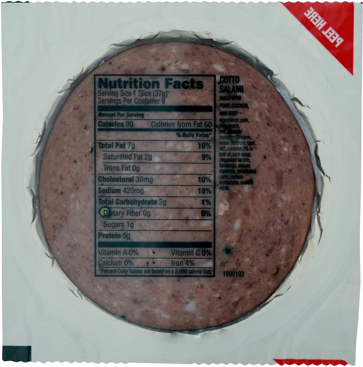 slide 6 of 6, Bryan Cotto Salami Deli Lunch Meat, 12 oz, 340.19 g