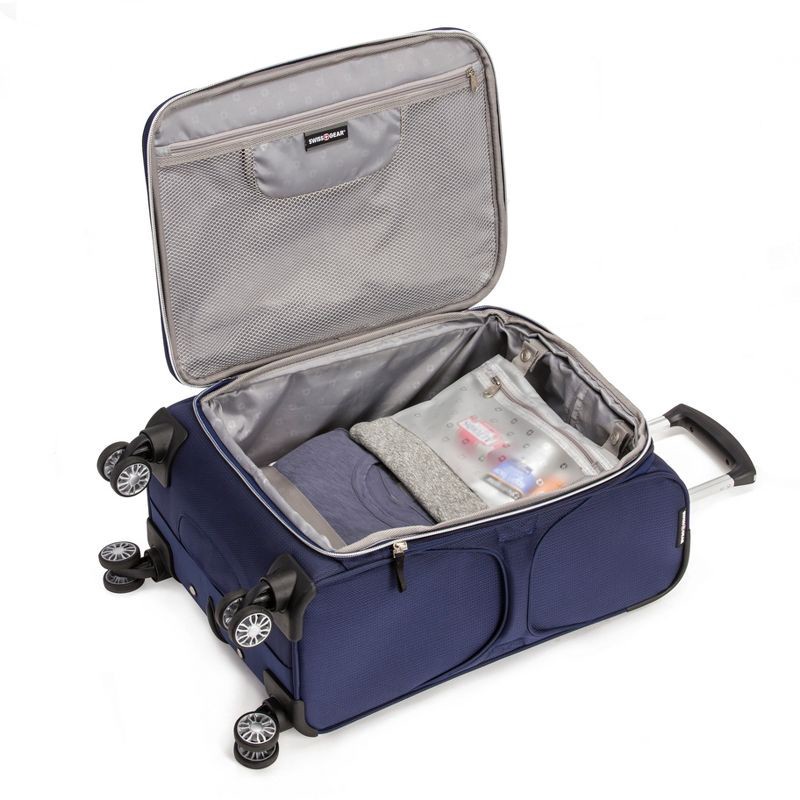 slide 2 of 7, SWISSGEAR Checklite Softside Carry On Suitcase - Deep Navy, 1 ct