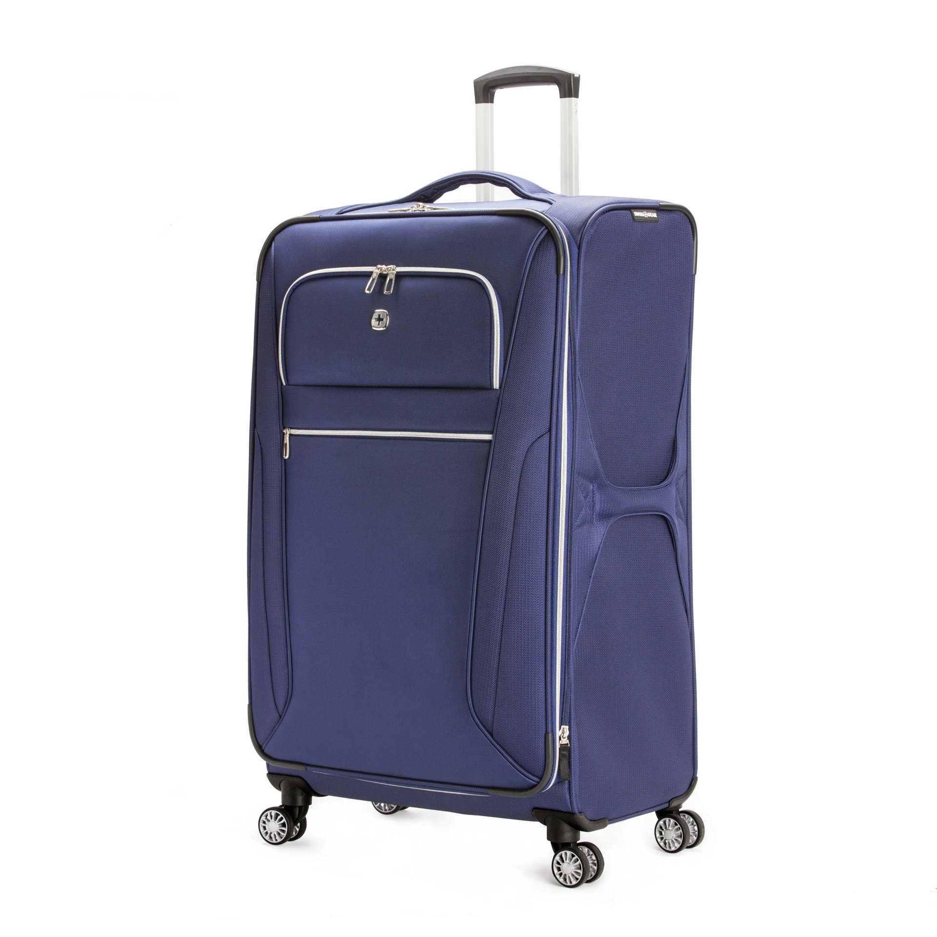 slide 1 of 7, SWISSGEAR Checklite Softside Large Checked Suitcase - Deep Navy, 1 ct