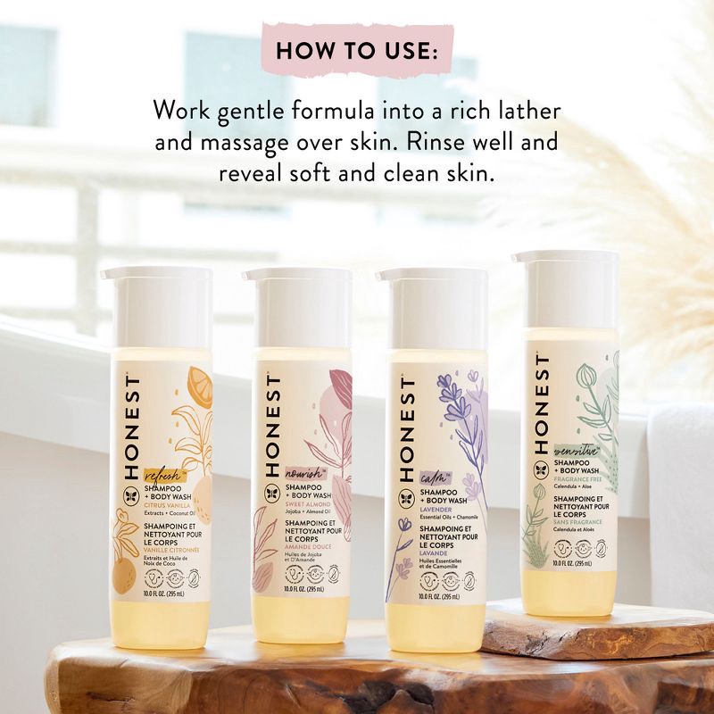 slide 2 of 6, The Honest Company Refresh Shampoo + Body Wash - Citrus Vanilla - 18 fl oz, 18 fl oz