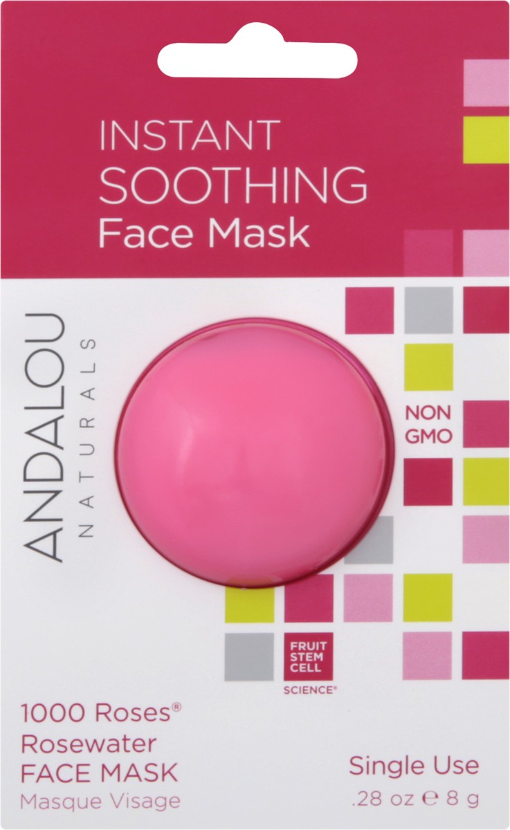 slide 5 of 7, Andalou Naturals Instant Soothing Face Mask, 0.28 oz