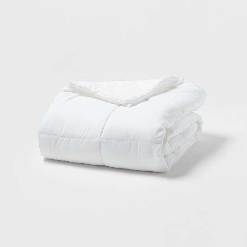 slide 5 of 6, Full/Queen All Season Comforter Insert White - Room Essentials™: Hypoallergenic Down Alternative, Percale Weave, OEKO-TEX Certified, 1 ct