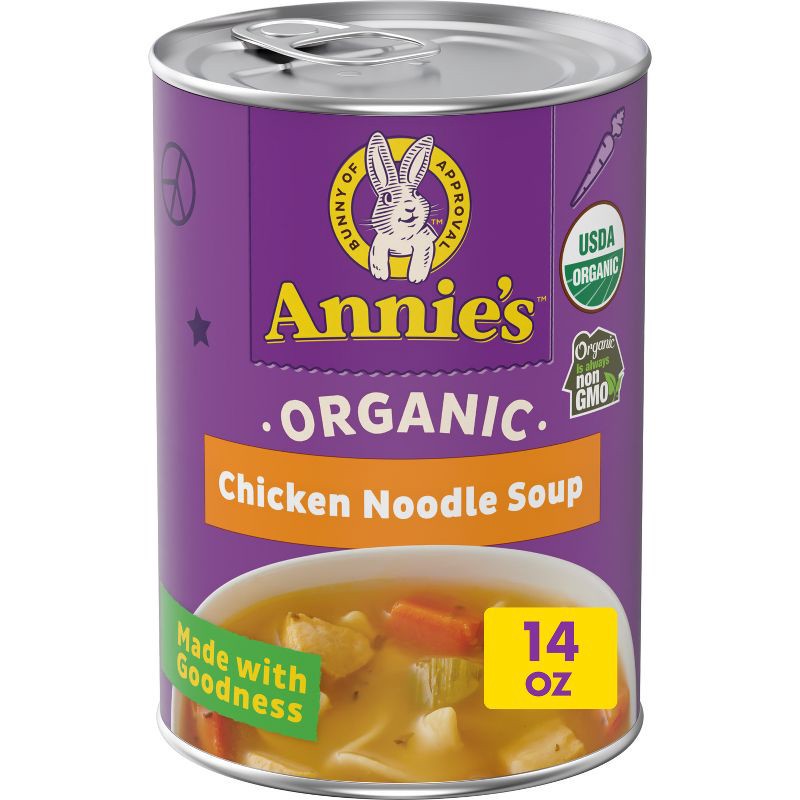 slide 1 of 8, Annie's Organic Chicken Noodle Soup - 14oz, 14 oz