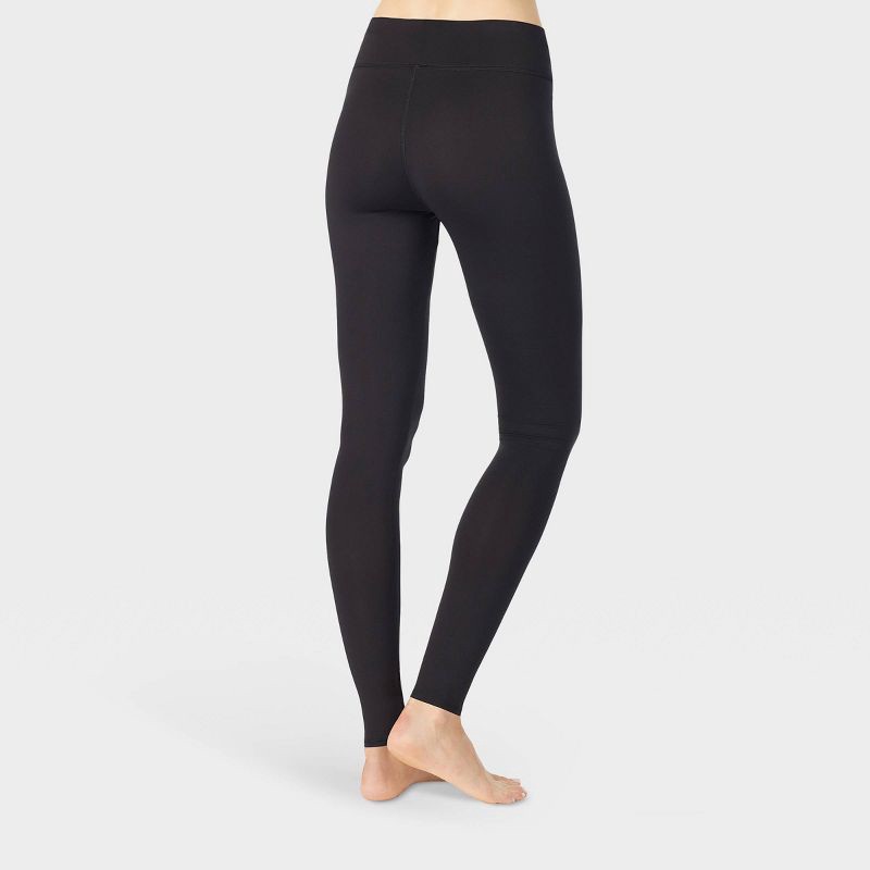 slide 4 of 8, Warm Essentials by Cuddl Duds Women's Active Thermal Leggings - Black M, 1 ct