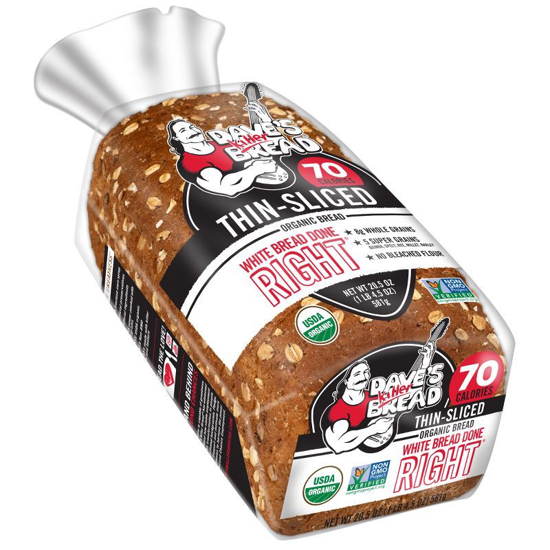 slide 13 of 16, Dave's Killer Bread Organic Thin Sliced White Sandwich Bread - 20.5oz, 20.5 oz