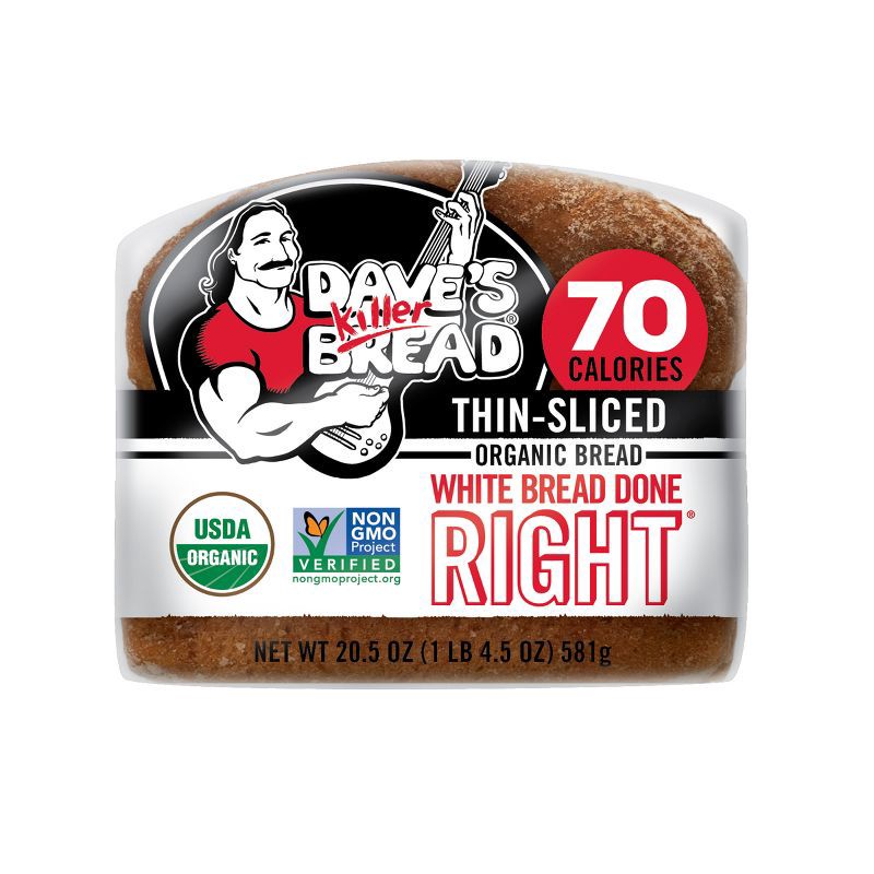 slide 15 of 16, Dave's Killer Bread Organic Thin Sliced White Sandwich Bread - 20.5oz, 20.5 oz