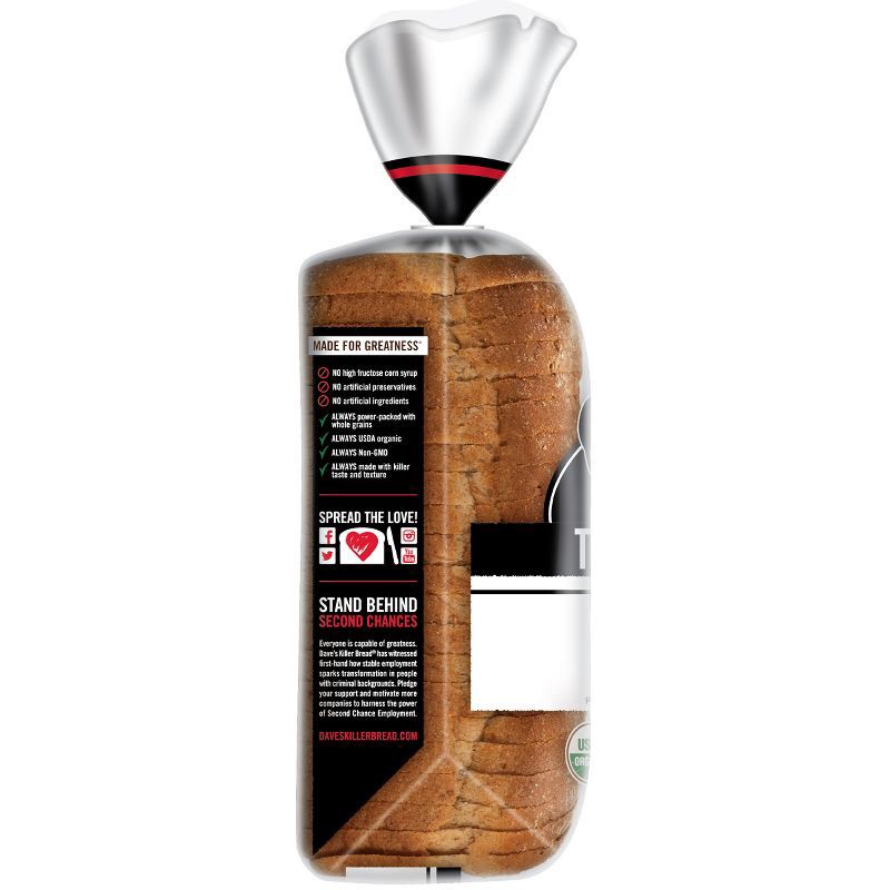 slide 10 of 16, Dave's Killer Bread Organic Thin Sliced White Sandwich Bread - 20.5oz, 20.5 oz