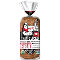 Dave's Killer Bread Organic Thin Sliced White Sandwich Bread - 20.5oz