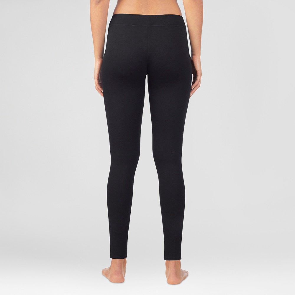 Warm Essentials by Cuddl Duds Women's Luxe Lined Jersey Thermal Leggings -  Black XXL 1 ct