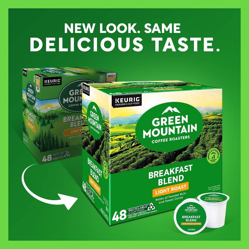 slide 2 of 19, Green Mountain Coffee Breakfast Blend Keurig K-Cup Coffee Pods - Light Roast - 48ct, 48 ct