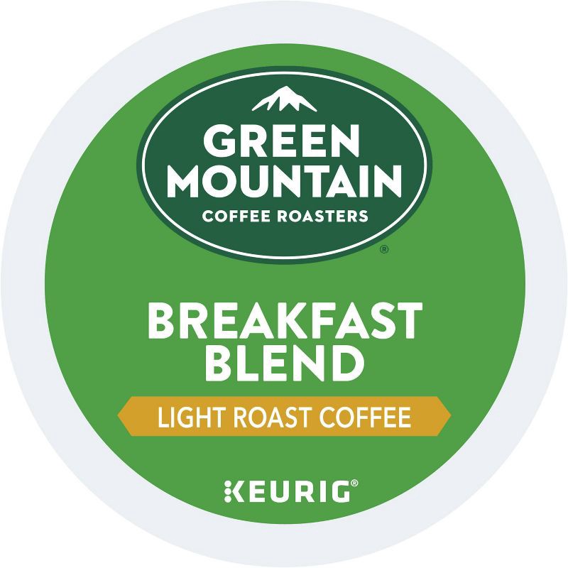 slide 10 of 13, Green Mountain Coffee Breakfast Blend Keurig K-Cup Coffee Pods - Light Roast - 48ct, 48 ct
